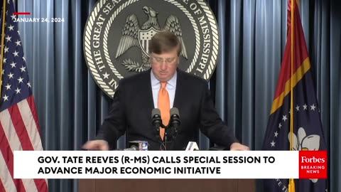 Gov. Tate Reeves Announces Major Project To Improve Mississippi's Economy