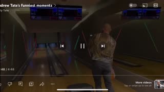 Andrew Tate going bowling ￼