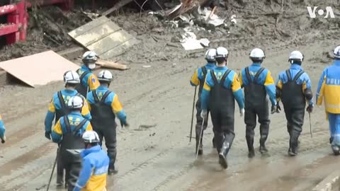 Rescuers Continue Search in Landslide-Hit Japan Town