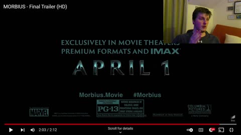 Morbius trailer reaction.