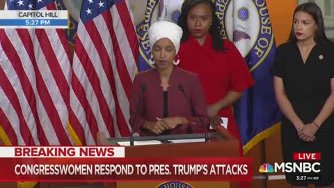Omar says it's time to impeach the president at press conference
