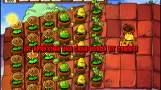 Plants vs Zombies Aventura Tejado Nivel 5 7