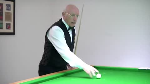 According to certain rules, by hitting the white cue ball,