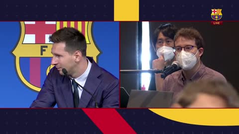 MESSI in TEARS saying goodbye to Barcelona