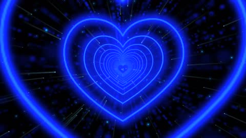 918. Heart TunnelRed💙Heart Background Neon Heart Heart