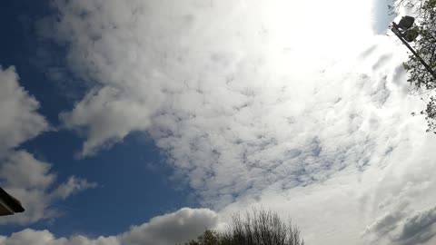 timelapse of the sky in birmingham uk 20.4.24