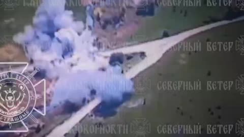 Russian Military Destroys Bridge Over The Volchya River In Ukraine