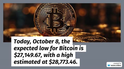 Bitcoin Expected Price Range for 10-8-23