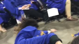 Graduation Backflip Fail