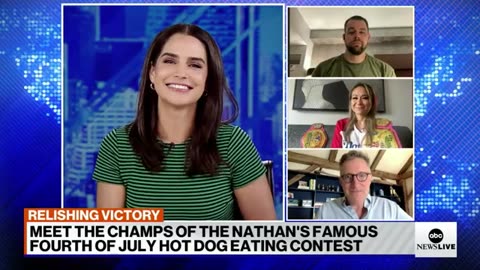 Nathan’s Famous hot dog eating contest winners relish victory ABC News