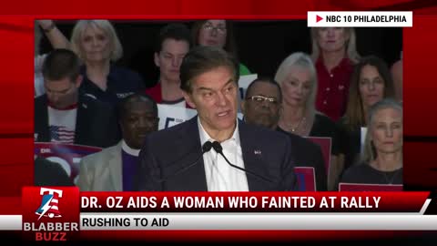 Dr. Oz Aids a Woman Who Fainted At Rally