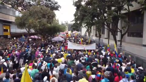 Take a look at this giant protest today in Colombia against the socialist regime.