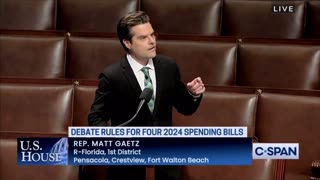 Matt Gaetz we’ve devalued our currency so much Democrats have to be bribed with gold bars