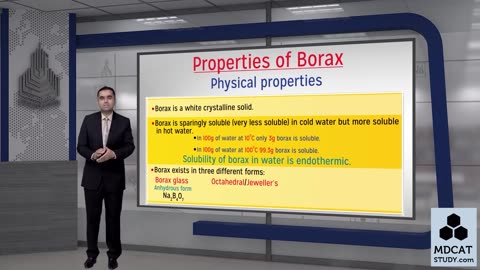 LEC#4 PHYSICAL AND CHEMICAL PROPERTIES OF BORAX