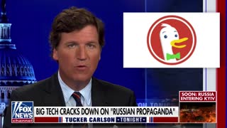 Tucker Carlson slams DuckDuckGo for down-ranking sites associated with "Russian disinformation."