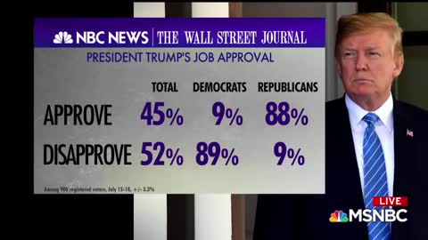 MSNBC panel shocked at Trump's high approval rating in new poll