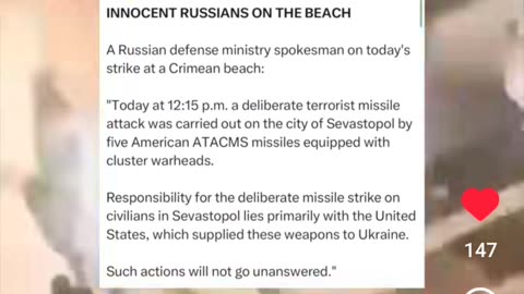 United States Bombs Russian Civilians Today