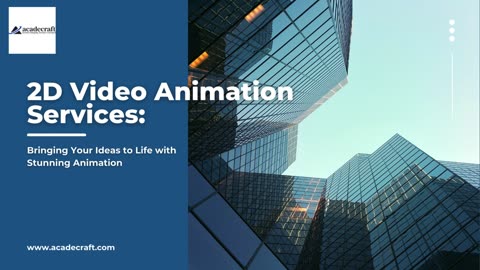 2D Video Animation Services: Bringing Your Ideas to Life with Stunning Animation.