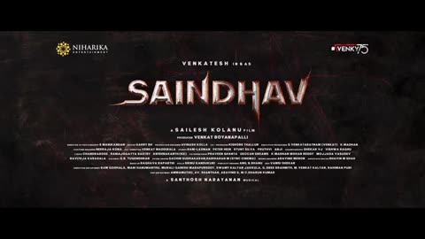 Saindhav Teaser - Telugu _ Venkatesh Daggubati .