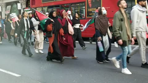 Video we taped today in london Hamas Palestinian protest