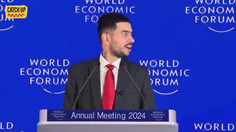 EPIC! WEF Guest Speaker Crashes the 2024 Davos Summit! This Is Real Raw Language!
