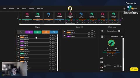 Best Ball Mania! | NFL Fantasy Football Real Money Live Draft | Underdog Best Ball