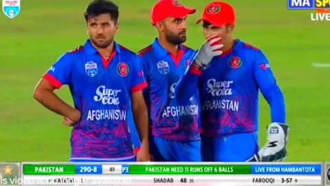 Last Two Overs Naseem Shah Vs Afghanistan Pak vs Afg highlights