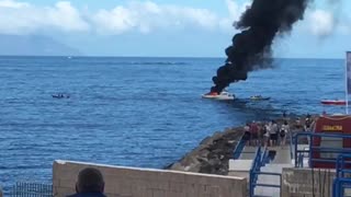 Burning Boat