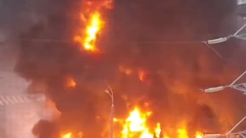 Fire of a fuel tanker of the Armed Forces of Ukraine