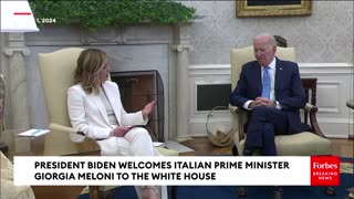VIRAL MOMENT: President Biden Gaffes When Talking With Italian PM Meloni About Gaza