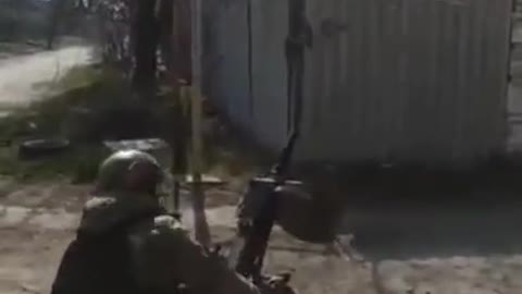 CHECHEN SPECIAL FORCES SHELL UKRAINIAN POSITION WITH AGS-17 FLAMES