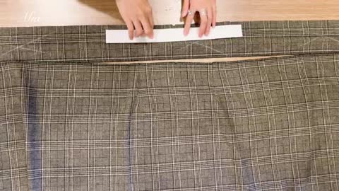 Very easy [NO ZIPPER] Sewing skirt this way is quick and easy