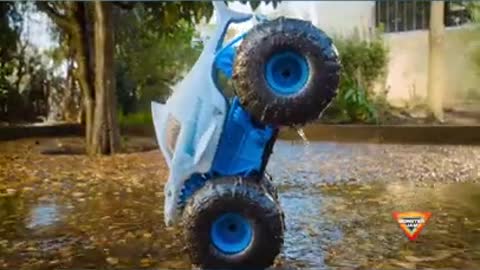 Monster Jam, Official Megalodon Storm All-Terrain Remote Control Monster Truck Toy Vehicle,1:15Scale