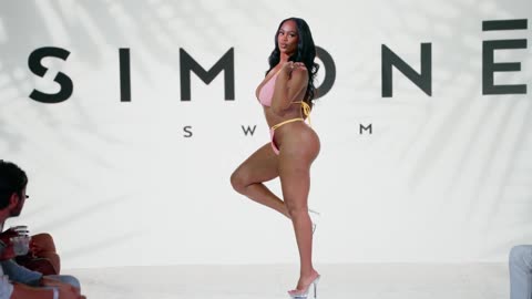 Medina Imani in Slow Motion Atlanta Swim Week 2024 4k Heat