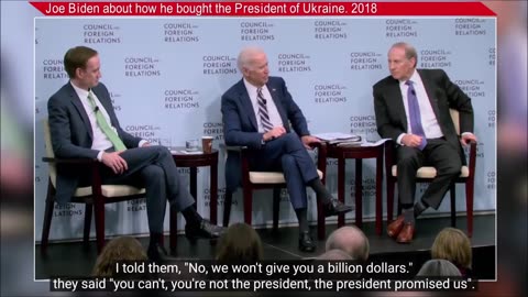 Joe Biden about how he bought the President of Ukraine