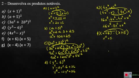 Cape - 8º Ano - Exercícios de revisão para a prova - Número 2.