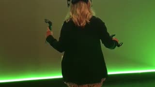Wife Tries Virtual Reality