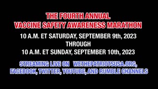 THE FOURTH ANNUAL VACCINE SAFETY AWARENESS MARATHON - Trailer