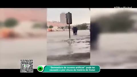 Semeadura em nuvens causou as inundações em Dubai.
