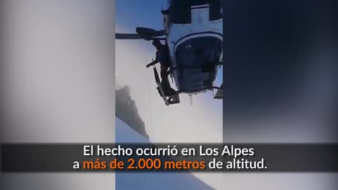 Impresionante rescate en Los Alpes
