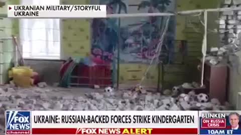 russian attack kindergarden faked windows