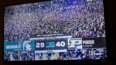 UPSET!! #3 MICHIGAN St. Loses to Purdue b