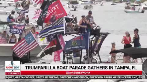 Tampa FL USA Trump 'Trumparilla' Bootsparade 17.4.21