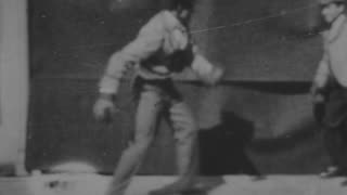 Dancing Boxing Match, Montgomery & Stone (1907 Original Black & White Film)