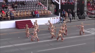 Rapa Nui and Chilean traditional dance independence day celebration 2019 in Chile