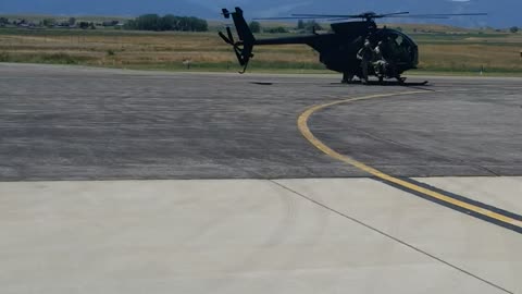 Army Helicopter Training in Wyoming