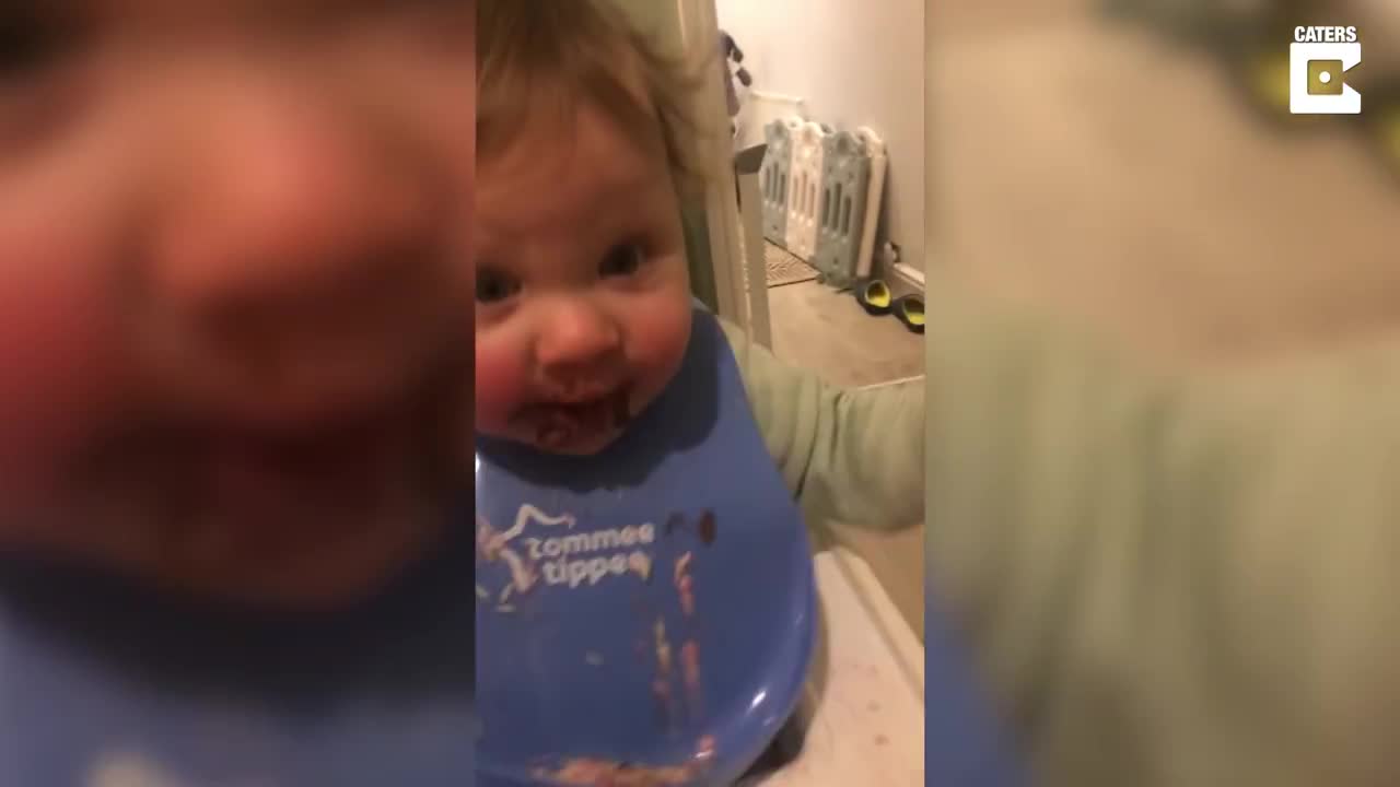 Baby Speaks First Full Sentence After Trying Chocolate For The First Time...