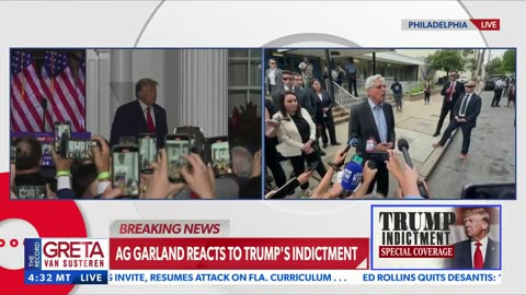 Crooked AG Merrick Garland Speaks to Reporters Following Latest Trump Indictment - Calls Jack Smith a "Principled Leader"