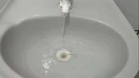 Yellow water coming out of the bathroom tap