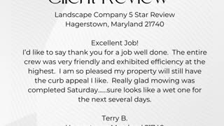 Landscape Contractor Hagerstown Maryland 5 Star Review Grosh's Lawn Service